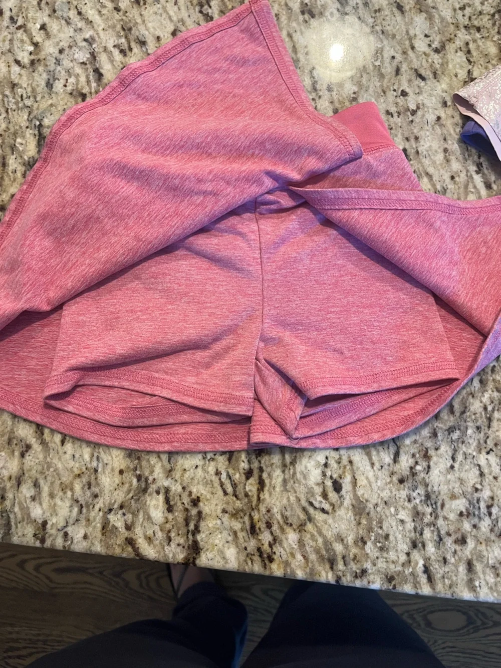 OshKosh B'gosh Girls Pink Heather Athletic Skort